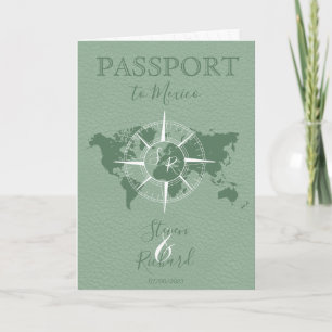 Destination Mariage Passeport Carte du monde Deux 