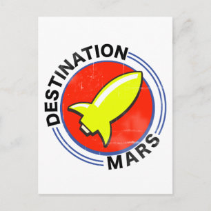 Destination Mars Postcard