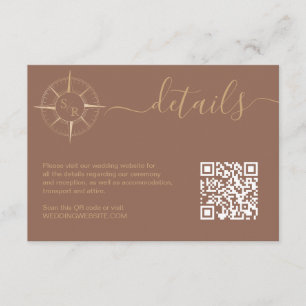 Destination Passport Compass QR Code Details Enclosure Card