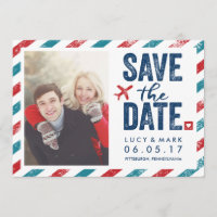 Destination Postal Theme Wedding | Save the Date