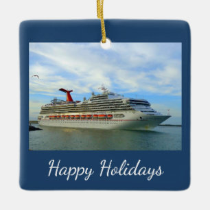 Destination Sunshine Custom Ceramic Ornament