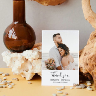 Destination travel theme Guest thank you note Card