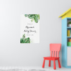 Destination Tropical Greenery Baby Shower Welcome