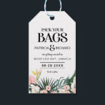 Destination Tropical Wedding Save The Date Gift Tags<br><div class="desc">Destination Tropical Wedding Save The Date Gift Tags</div>