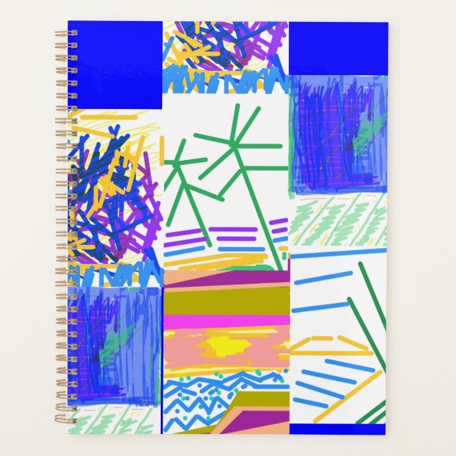 Destination Vacation Festive Abstract  Planner (Front)