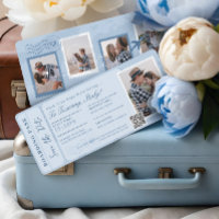 Destination Wedding Boarding Pass Plane Ticket