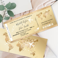 Destination Wedding Boarding Pass Ticket Gold Plan