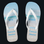 Destination Wedding BRIDE Beach Sandals<br><div class="desc">Destination Wedding BRIDE Beach Sandals / Flip Flops with Personalized Wedding Date & Destination</div>