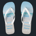 Destination Wedding BRIDE Beach Sandals<br><div class="desc">Destination Wedding BRIDE Beach Sandals / Flip Flops with Personalized Wedding Date & Destination</div>