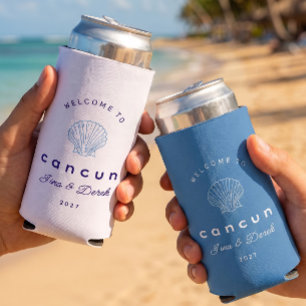 Destination Wedding Cancun Seltzer Can Cooler