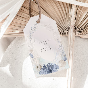 Destination Wedding Dusty Blue Thank You Favour Ta Gift Tags