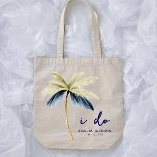 Destination Wedding Favor Palm Tree Welcome Gift  Tote Bag