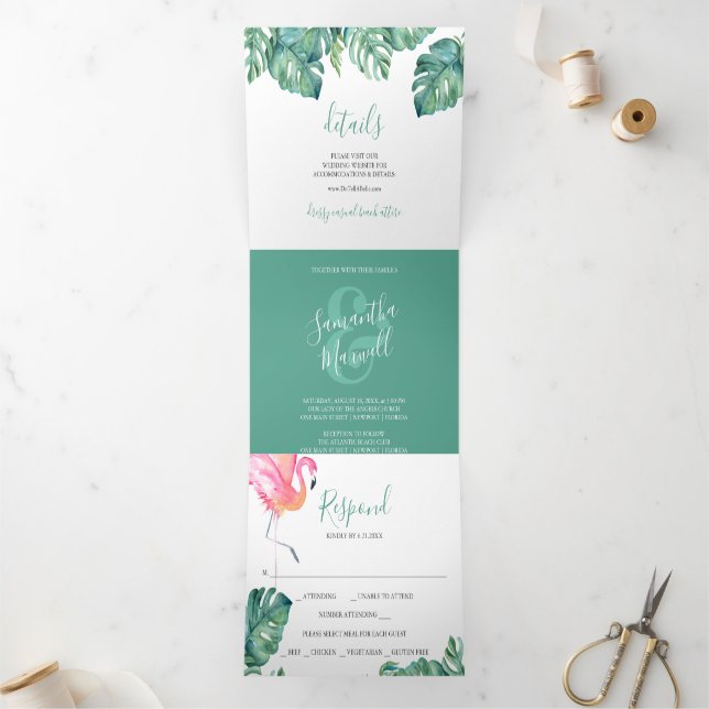 Destination Wedding Invitation (Inside)