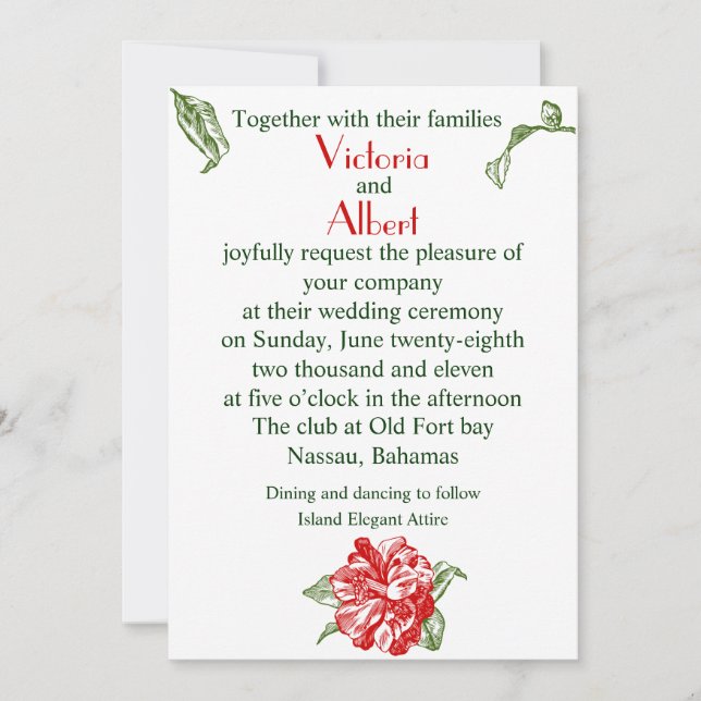Destination Wedding Invitation (Front)