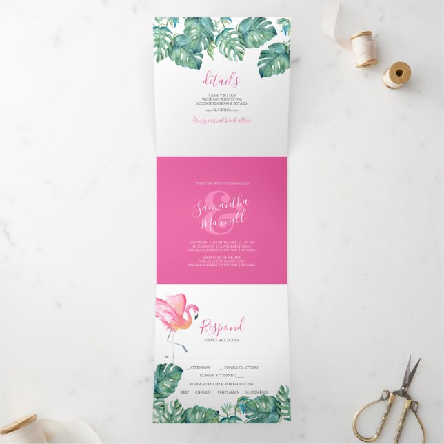 Destination Wedding Invitation (Inside)