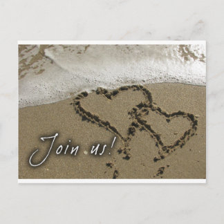 Destination wedding! invitation postcard
