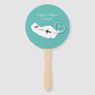 Destination Wedding Madeira Europe Hand Fan