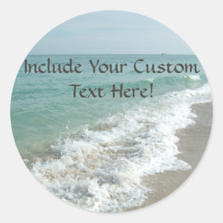 Destination Wedding Ocean Waves Envelope Seal or