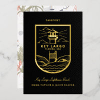 Destination Wedding Passport Save the Date