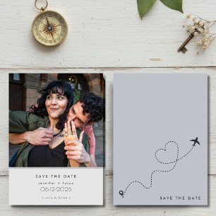 Destination Wedding Photo Save the Date