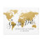Destination Wedding Save the Date Gold Map