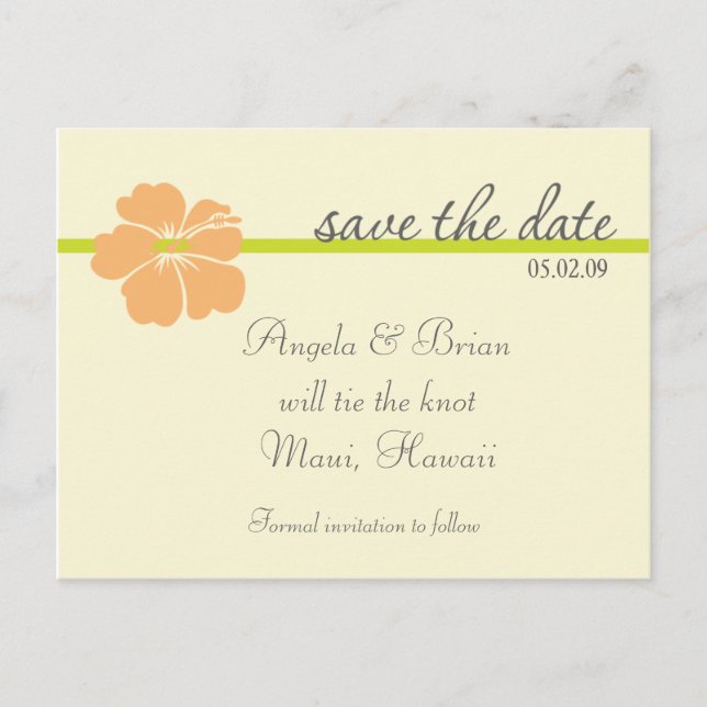 Destination Wedding Save the Date TEMPLATE (Front)