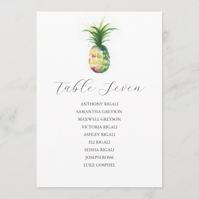 Destination Wedding Seating Chart Template (Front)