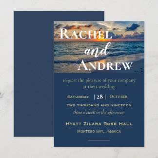 Destination Wedding Sunny Skies Wedding Invitation
