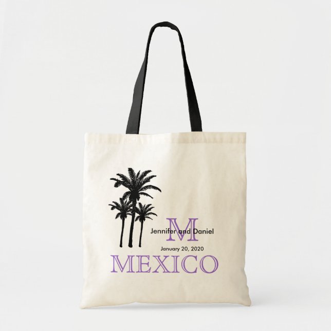 Destination Wedding Tote Bags Mexico (Front)