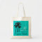 Destination Wedding Tote Bags Palm Trees Aqua