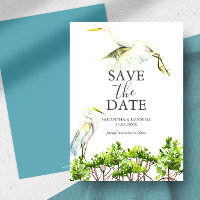 Destination Wedding Tropical Bird Save The Date