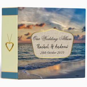 Destination Wedding Tropical Sunny Wedding Album Binder