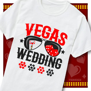 Destination Wedding Vegas Bride Groom Honeymoon T-Shirt