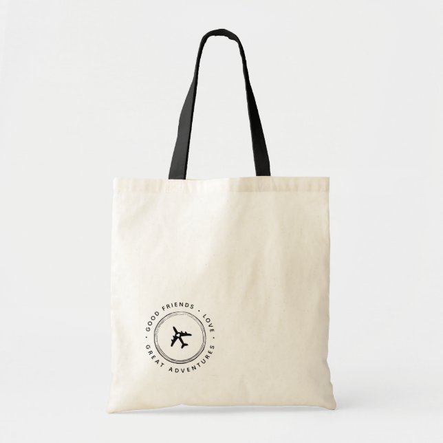 Destination Wedding Welcome Bag | Airplane Heart (Front)
