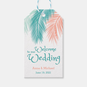 Destination wedding welcome gift tags