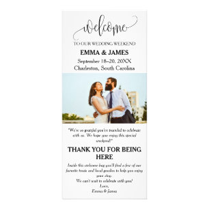 Destination Wedding Welcome Rack Card