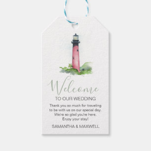Destination Wedding Welcome Watercolor Gift Tags