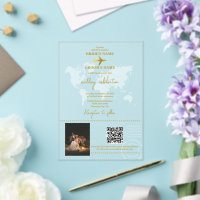 Destination Wedding World Passport Gold Clear