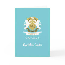 Destination Weddings Abroad Photo Passport Invite