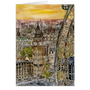 Destinations   Aquarelle Big Ben & London Eye