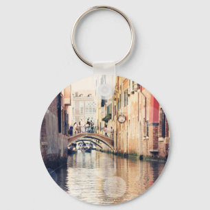 Destinations   Venice Gondolas Photograph Keychain
