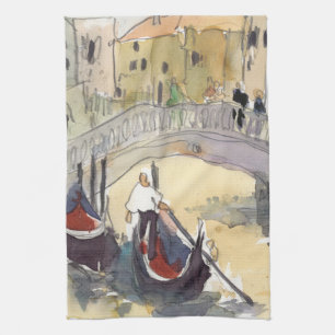 Destinations Venice Plein Air Gondola Ride Kitchen Towel