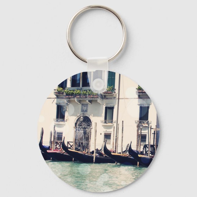 Destinations | Venice Waterfront Photograph Keychain (Front)