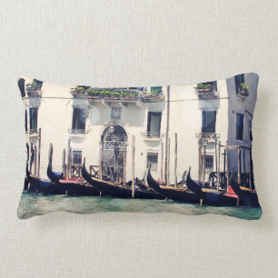 Destinations   Venice Waterfront Photograph Lumbar Pillow