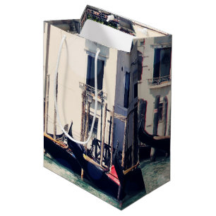 Destinations   Venice Waterfront Photograph Medium Gift Bag
