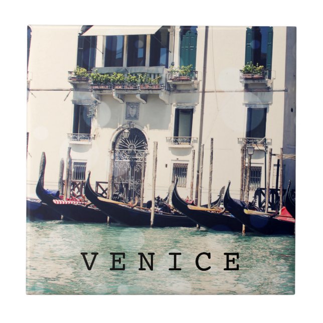 Destinations | Venice Waterfront Photograph Tile (Front)