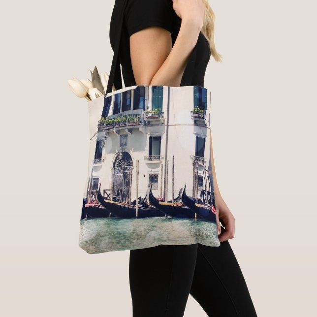 Destinations | Venice Waterfront Photograph Tote Bag (Close Up)