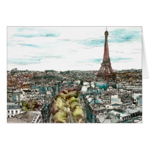 Destinations   Vintage Eiffel Tower in Paris View