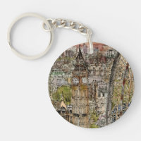 Destinations | Watercolor Big Ben & London Eye