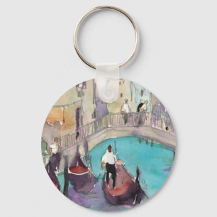 Destinations   Watercolor Venice Gondola Ride Keychain